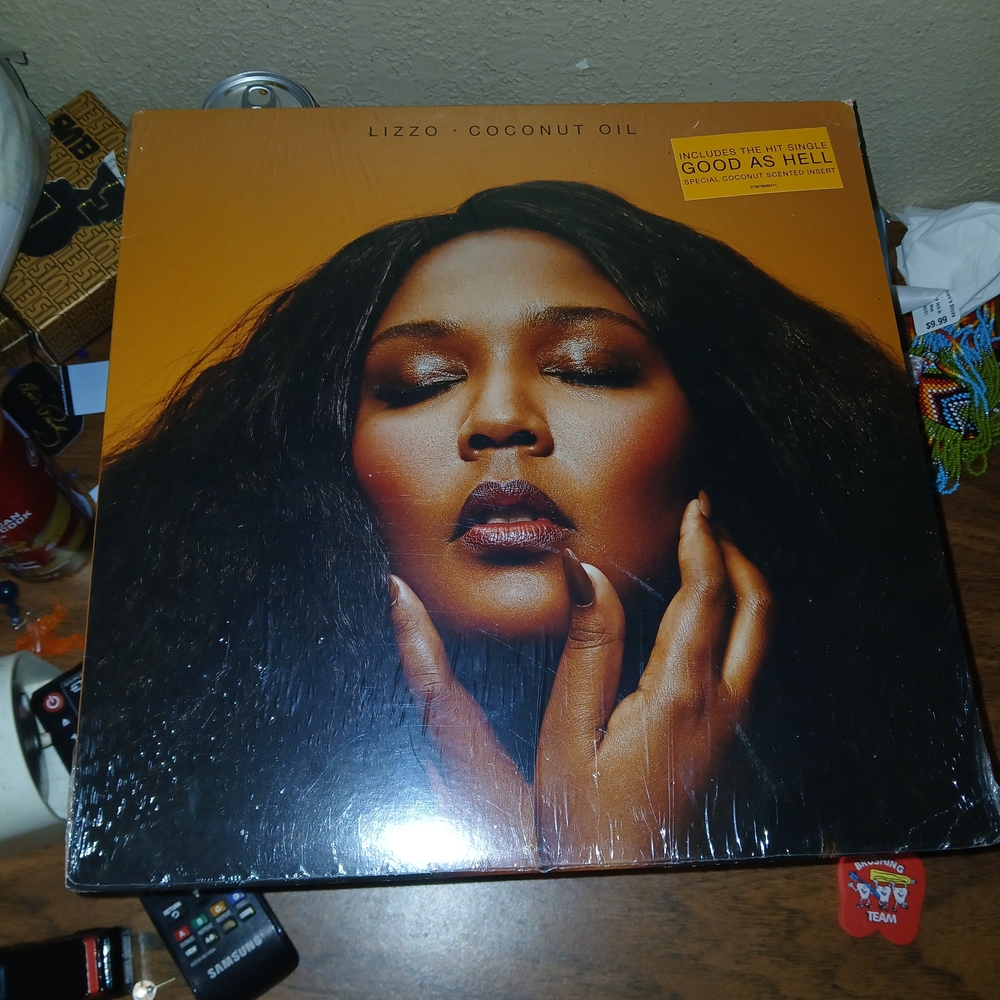Lizzo Coconut Oil Vinyl Record - Black and Brown